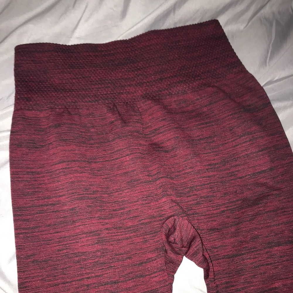 Maroon and black leggings. Never worn.